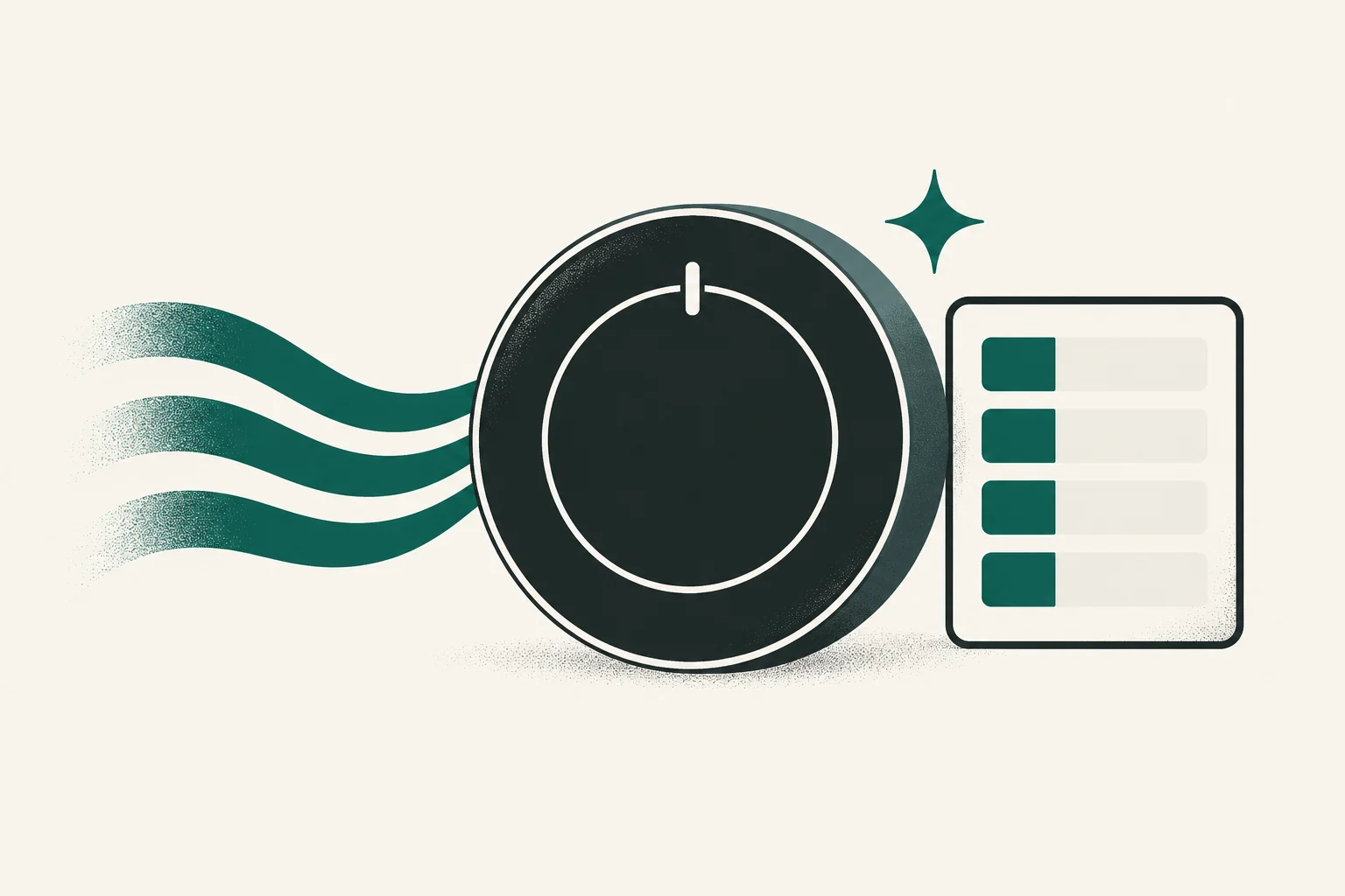 Heat-pump thermostat with steady airflow and an even schedule